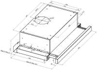 Amica FH 664 620 E Flachschirmhaube - 60 cm - Edelstahl